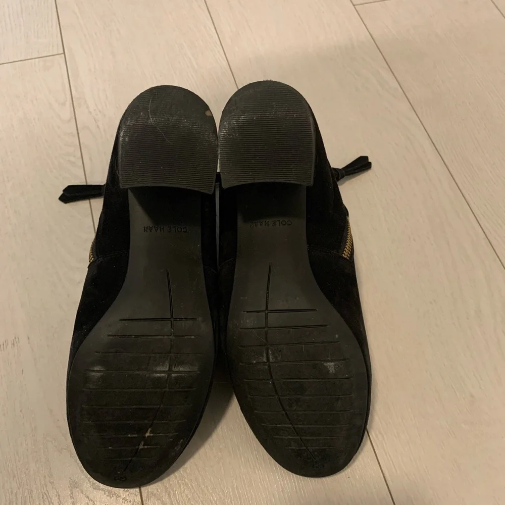 Cole Haan Saylor Grnd Botie II Boots Black Suede Size 6.5B